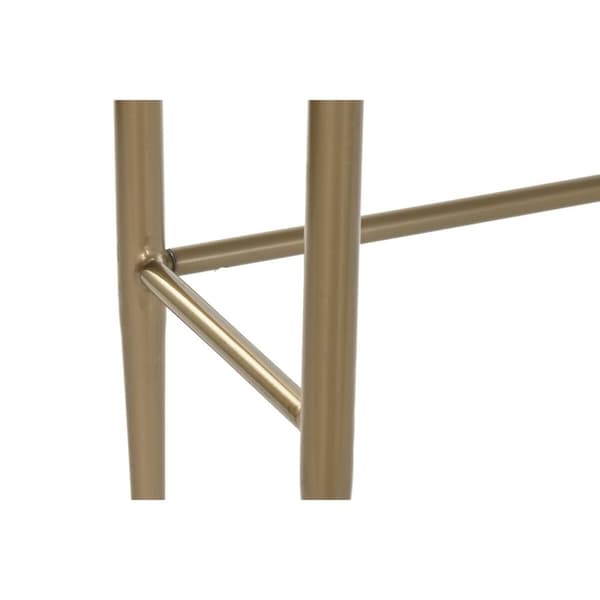 Hallbord DKD Home Decor Hvid Gylden 90 x 45 x 74 cm