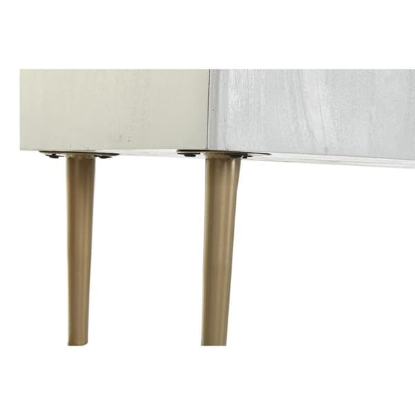 Hallbord DKD Home Decor Hvid Gylden 90 x 45 x 74 cm