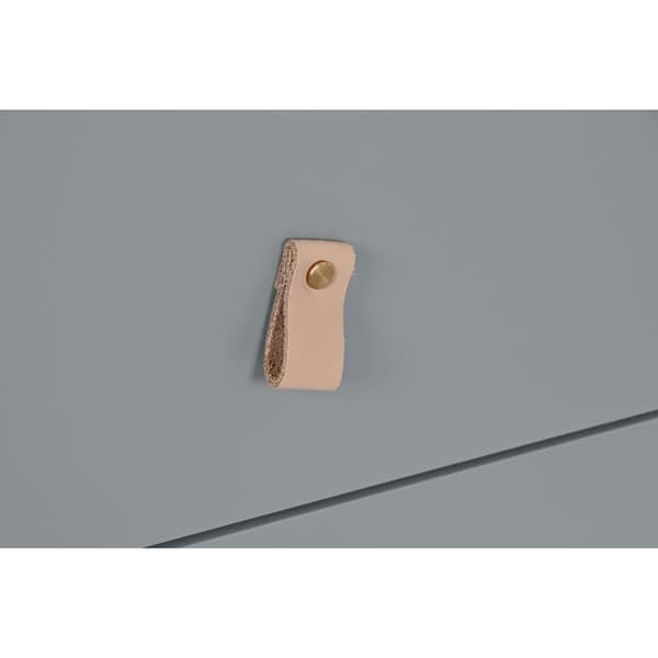 Kommode Home ESPRIT Blå Grå polypropylen Træ MDF 80 x 40 x 117 cm