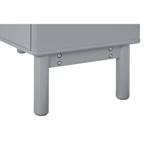 Kommode Home ESPRIT Blå Grå polypropylen Træ MDF 80 x 40 x 117 cm