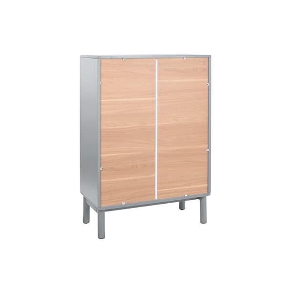 Kommode Home ESPRIT Blå Grå polypropylen Træ MDF 80 x 40 x 117 cm