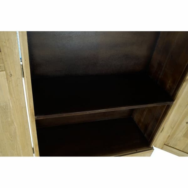 Kaappi DKD Home Decor 80 x 35 x 176 cm Kuusi Musta Metalli Ruskea