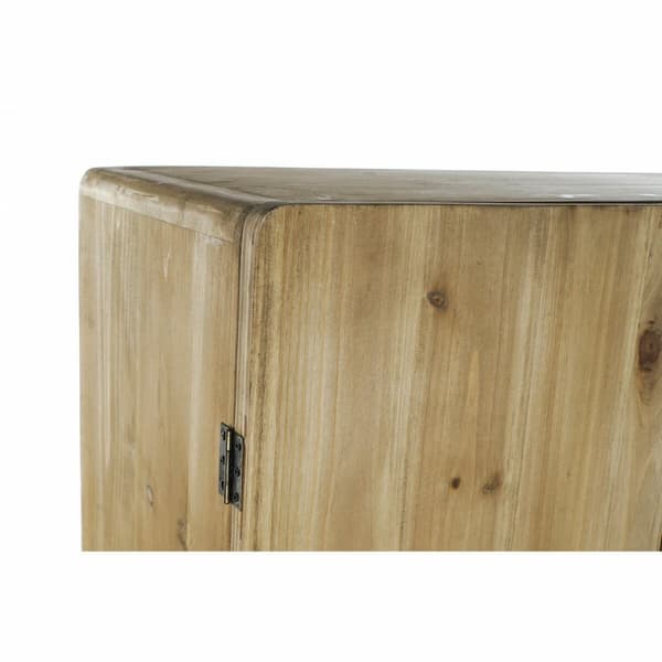 Kaappi DKD Home Decor 80 x 35 x 176 cm Kuusi Musta Metalli Ruskea