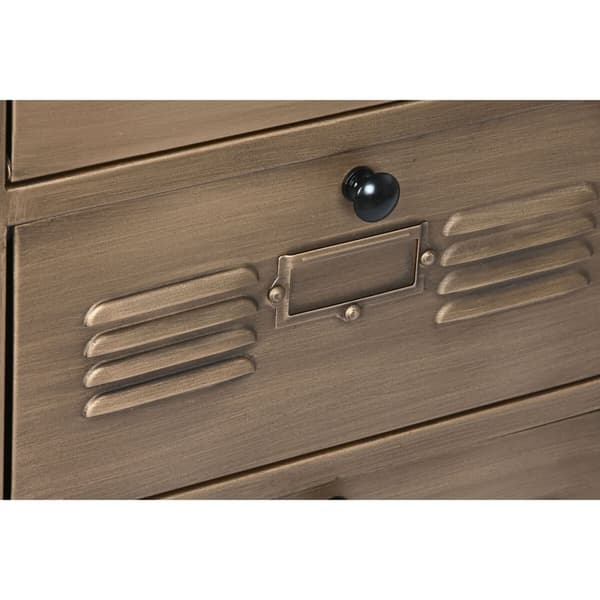 Lipasto Home ESPRIT Kullattu Metalli Loft 78 x 34 x 70 cm