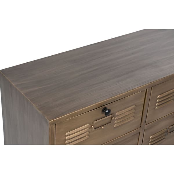 Lipasto Home ESPRIT Kullattu Metalli Loft 78 x 34 x 70 cm