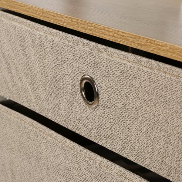 3-lådors byrå i lätt fibertyg - L48 cm
