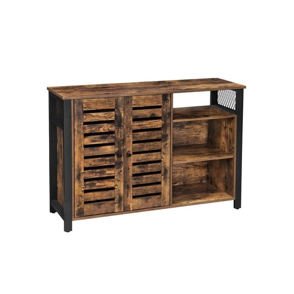 Skænk - sofabord med 2 døre - 110 x 33 x 75 cm - Brun