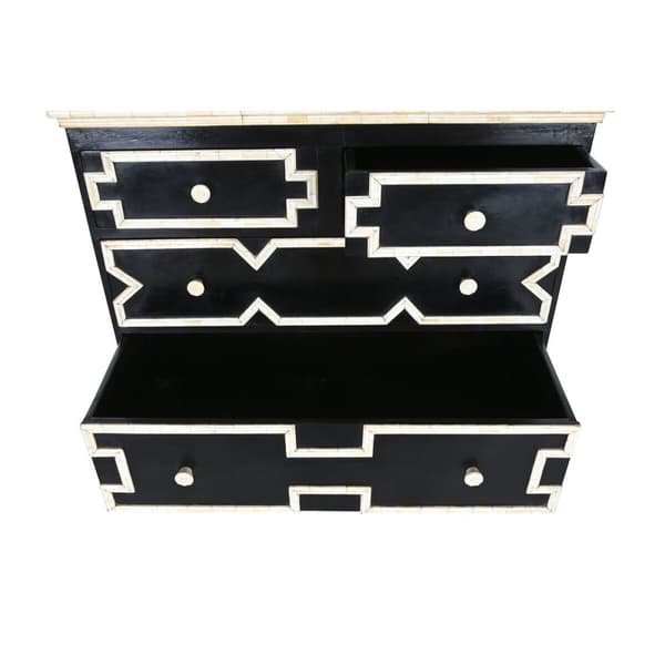 Kommod Home ESPRIT Svart 111 x 51 x 99 cm