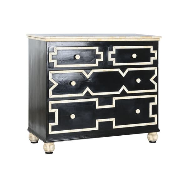 Kommod Home ESPRIT Svart 111 x 51 x 99 cm