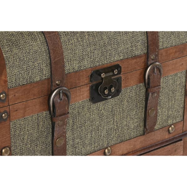 Kommode Home ESPRIT Grøn Multifarvet Tropisk 45 x 35 x 71,5 cm