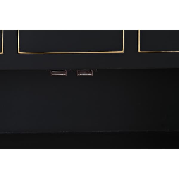 Kommode DKD Home Decor Svart Gyllen Gran Tre MDF Orientalsk 63 x 28 x 101 cm