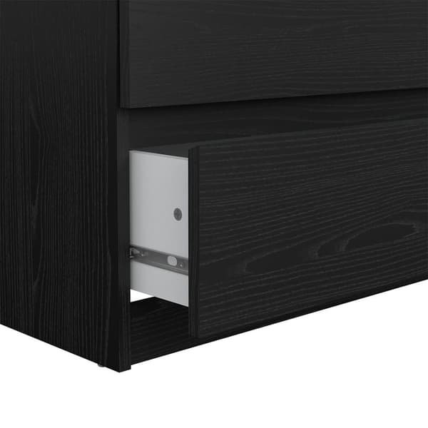Naia kommode 6 skuffer sort struktur.