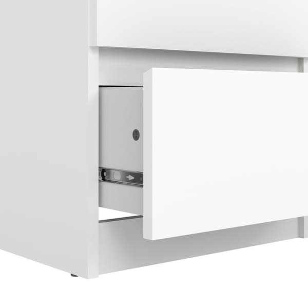 Naia kommode 5 skuffer hvit.