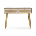 Miniatyrbillede 3 af 5: Entrebord med 2 skuffer Versa Vega 30 x 78 x 100 cm