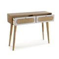 Miniatyrbillede 2 af 5: Entrebord med 2 skuffer Versa Vega 30 x 78 x 100 cm