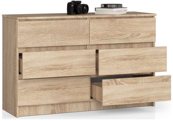 KOMMODE K140 6SZ CLP DÆK SONOMA