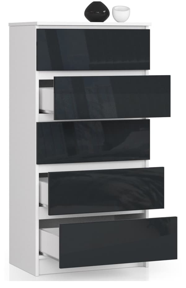KOMODA K60 5SZ CLP GRAFIT KIRKAS