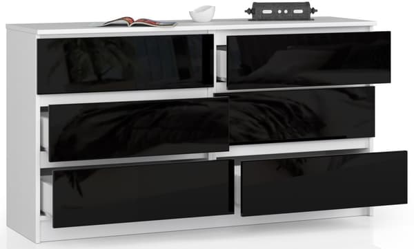 KOMODA K140 6SZ CLP MUSTA KIILTO