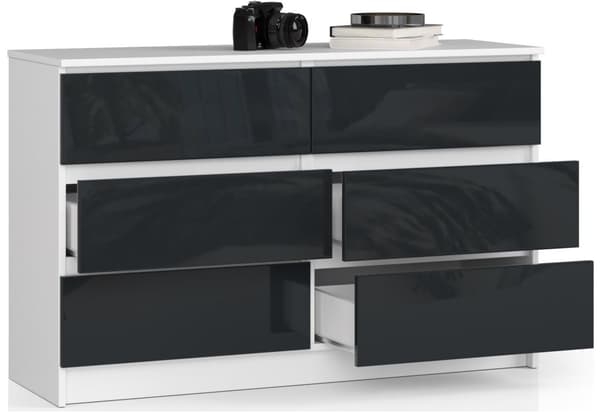 KOMMODE K120 6SZ CLP GRAFIT GLANS