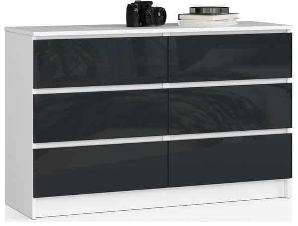 KOMMODE K120 6SZ CLP GRAFIT GLANS