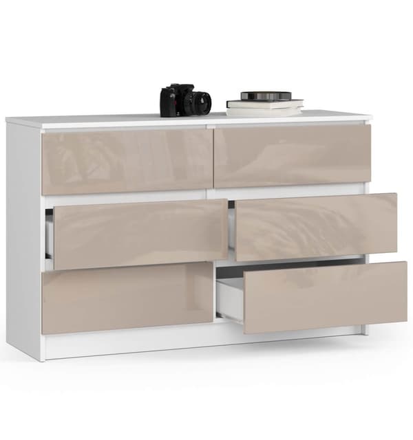 KOMMODE K120 6SZ CLP CAPUCCINO GLANS