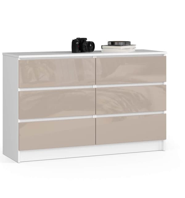 KOMMODE K120 6SZ CLP CAPUCCINO GLANS