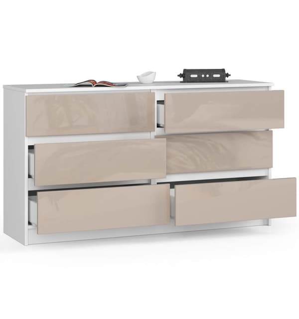 KOMMODE K140 6SZ CLP CAPUCCINO GLANS