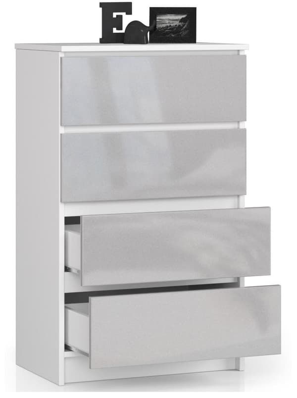 KOMMOD K60 4SZ CLP METALLISK GLANS