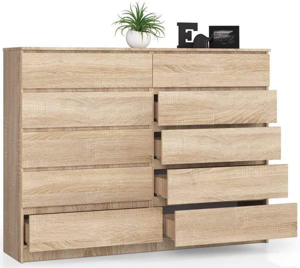 KOMMODE K160 10SK CLP DåB SONOMA