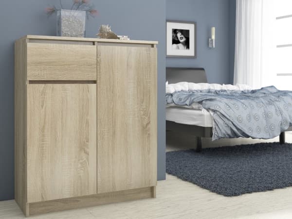 KOMMODE K80 2D 1SZ CLP DĄB SONOMA