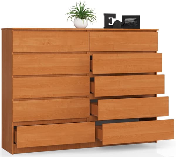KOMMODE K160 10SZ CLP VALNØD