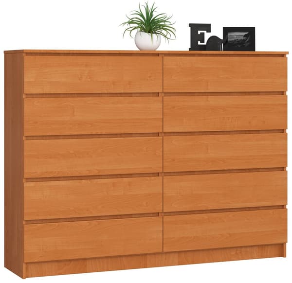 KOMMODE K160 10SZ CLP VALNØD