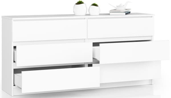 KOMMODE K160 6SZ CLP HVID