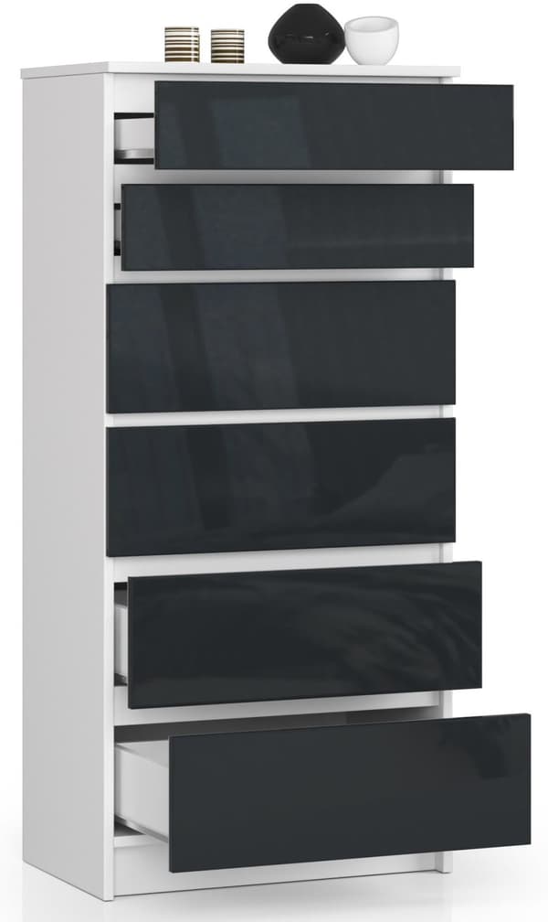 KOMMOD K60 6SZ CLP GRAFIT GLANS