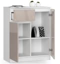 Miniatyrbillede 2 af 5: KOMMODE K80 2D 1SZ CLP CAPPUCCINO GLANS