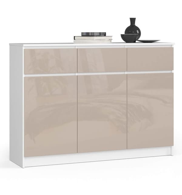 KOMMODE K140 3D 3SZ CLP CAPUCCINO GLANS