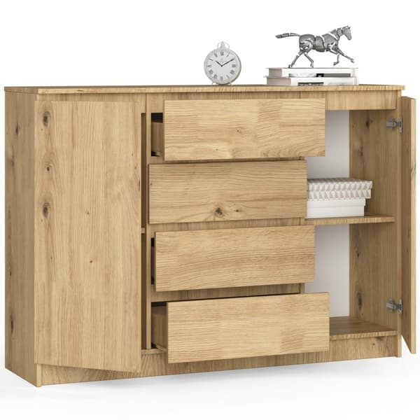KOMODA K140 2D 4SZ CLP DĄB ARTISAN