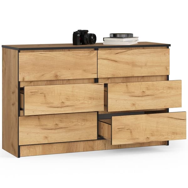 KOMMOD K120 6SZ CLP DÄR FURU CRAFT