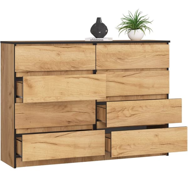 KOMMOD K140 8SZ CLP DÅB CRAFT