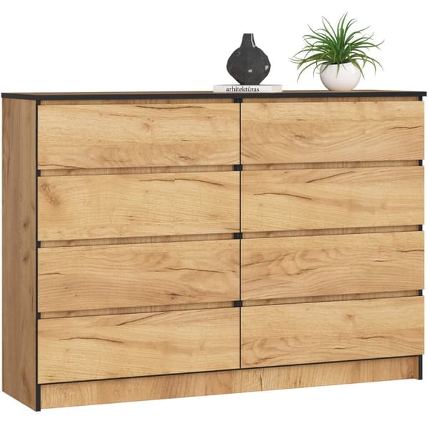 KOMMOD K140 8SZ CLP DÅB CRAFT