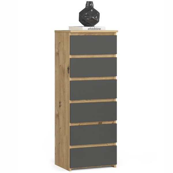 KOMMODE CL6 DÅB ARTISAN / GRÅ
