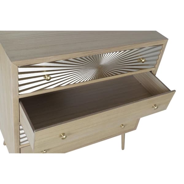 Kommode DKD Home Decor Gylden Natur Metal Gran Træ MDF Moderne 80 x 40 x 87,5 cm