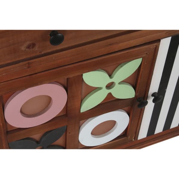 Kommode DKD Home Decor Brun Multifarvet Træ Træ MDF Moderne 90 x 40 x 104 cm