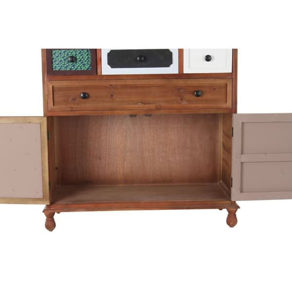 Kommode DKD Home Decor Brun Multifarvet Træ Træ MDF Moderne 90 x 40 x 104 cm