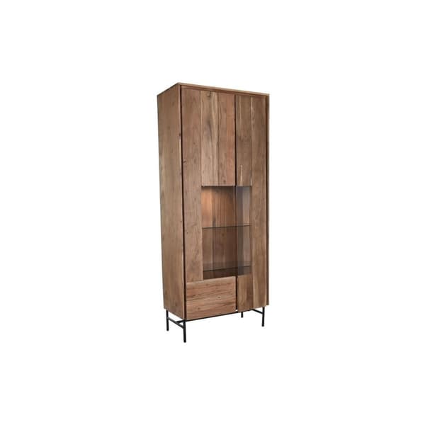 Esittelyteline DKD Home Decor 80 x 40 x 197 cm Kristalli Alumiini Akaasia