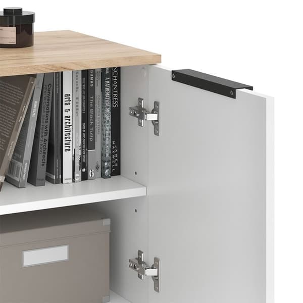 Sideboard Wido, 40x50cm med 2 dörrar, Vit/Sonoma, Vicco