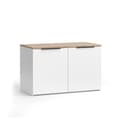 Miniatyrbild 1 av 6: Sideboard Wido, 40x50cm med 2 dörrar, Vit/Sonoma, Vicco