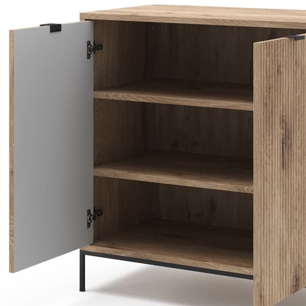 kommod Eliza, 42x81.2cm med 2 dörrar, Viking-ek, Vicco