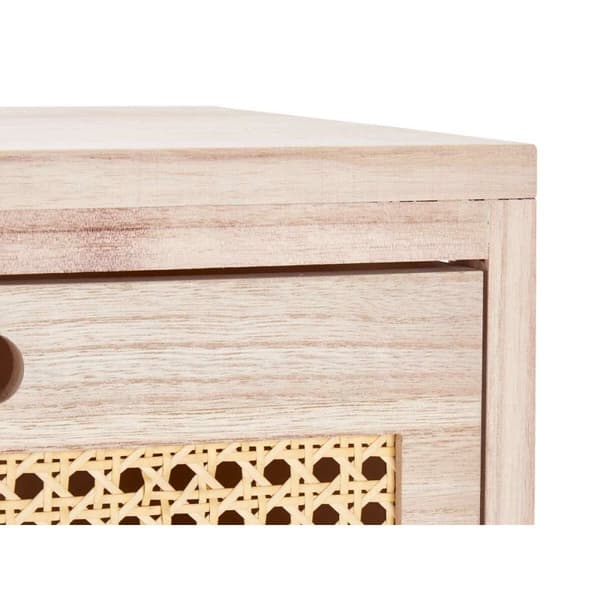 Kommode Rattan Natur 40 x 73 x 29 cm 4 skuffer