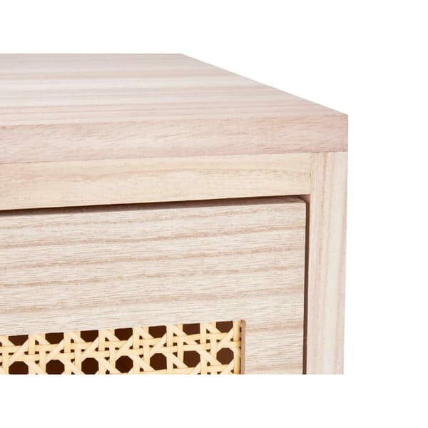 Kommode Rattan Natur 40 x 58 x 29 cm 2 skuffer